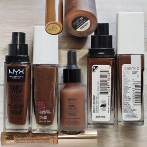 Makeup bundle of foundations and concealers Estee lauder, nyx, Maybelline, almay